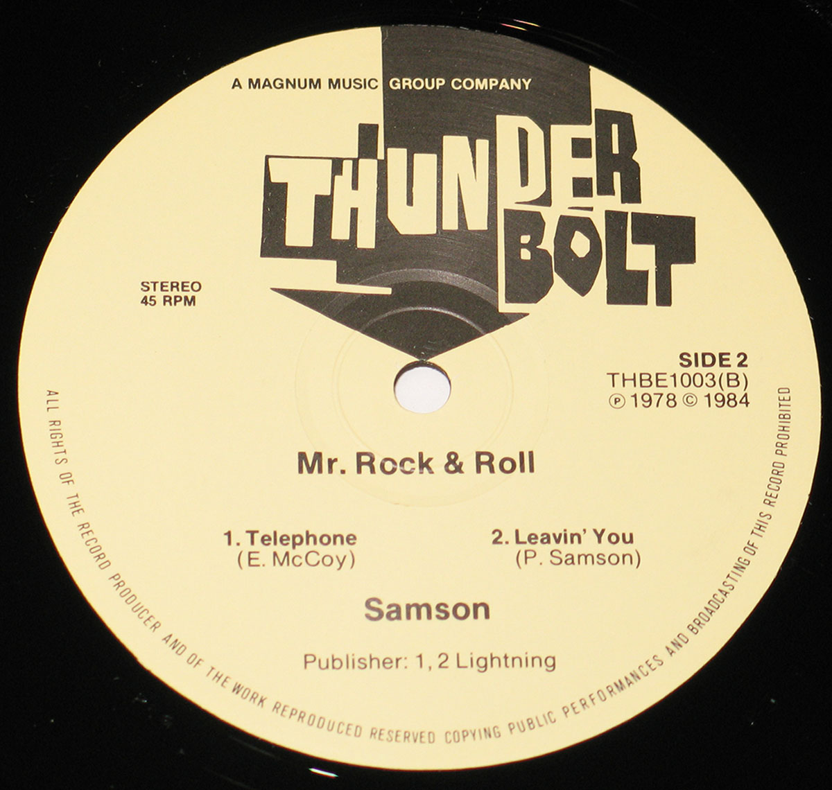 High Resolution Photos of samson mr rock and roll 